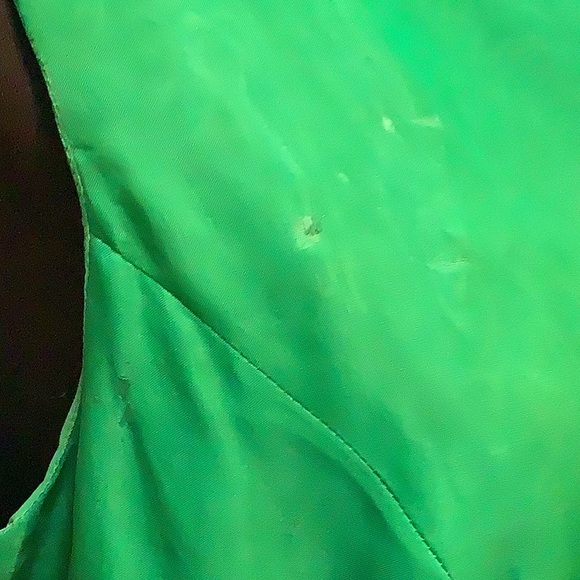 Coco of California Vintage Green Formal Ruffle Dress Sz 14 NWT! - Picture 5 of 11